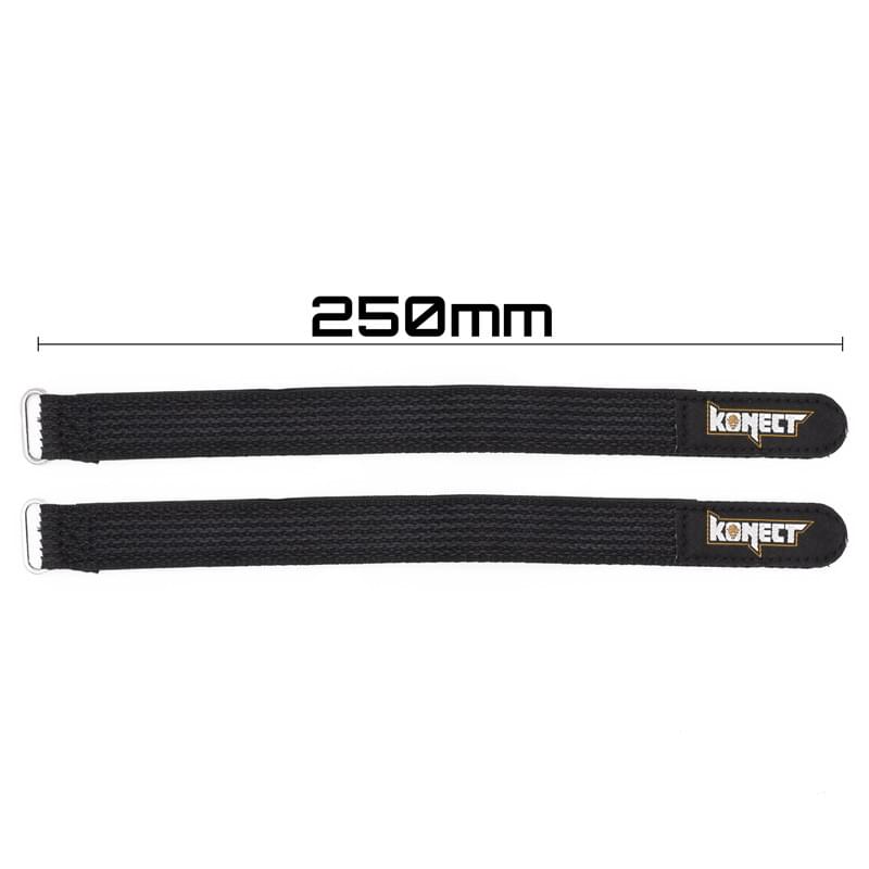Konect Strap, velcro pour accus LiPo 250 mm (x2) KN-LIPO.STRAP-250 - Breizh Modélisme.