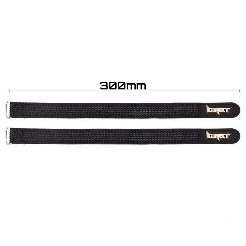 Konect Strap, velcro pour accus LiPo 300 mm (x2) KN-LIPO.STRAP-300 - Breizh Modélisme.