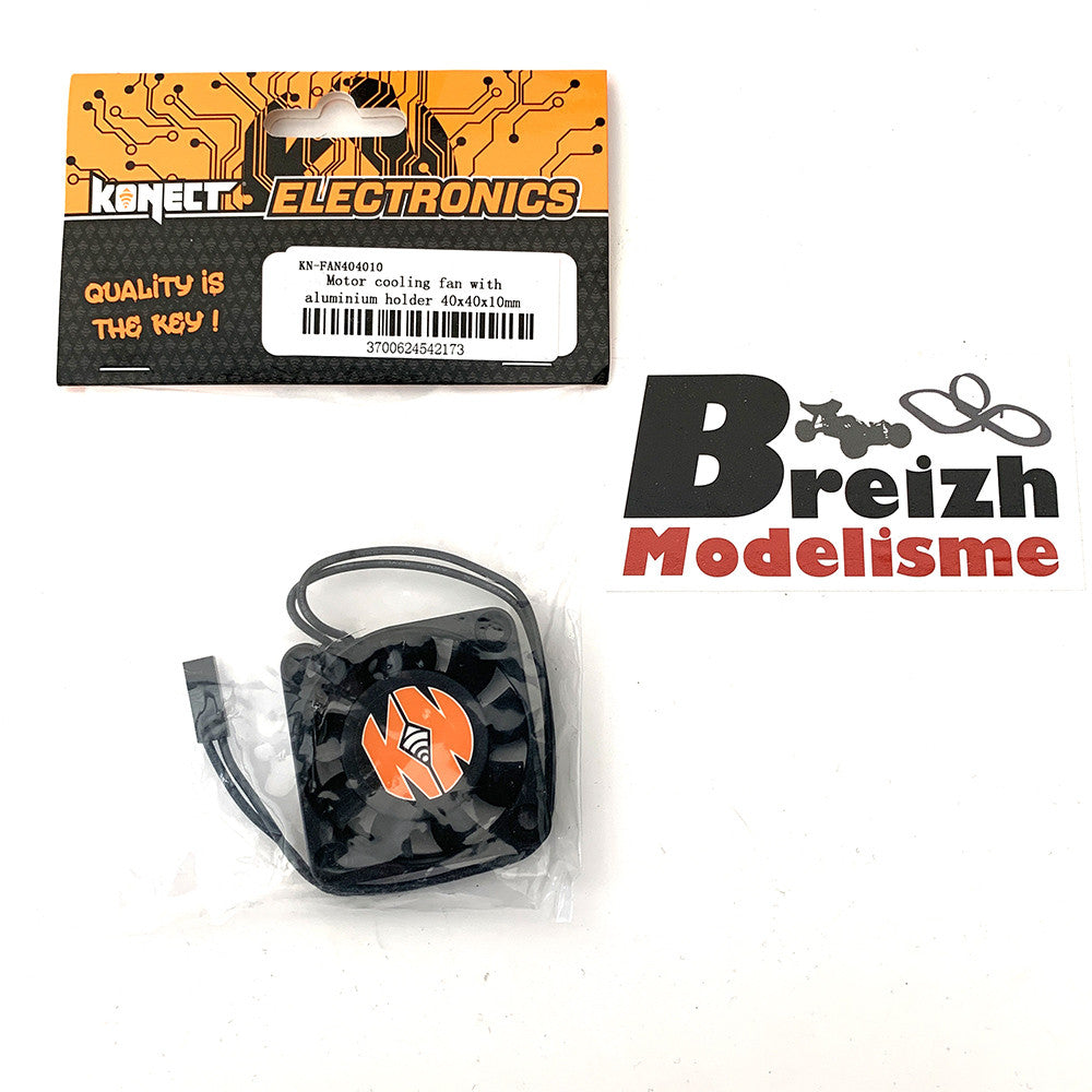 Konect Ventilateur Haute Vitesse Alu 40x40mm - KN-FAN404010 - Breizh Modélisme.
