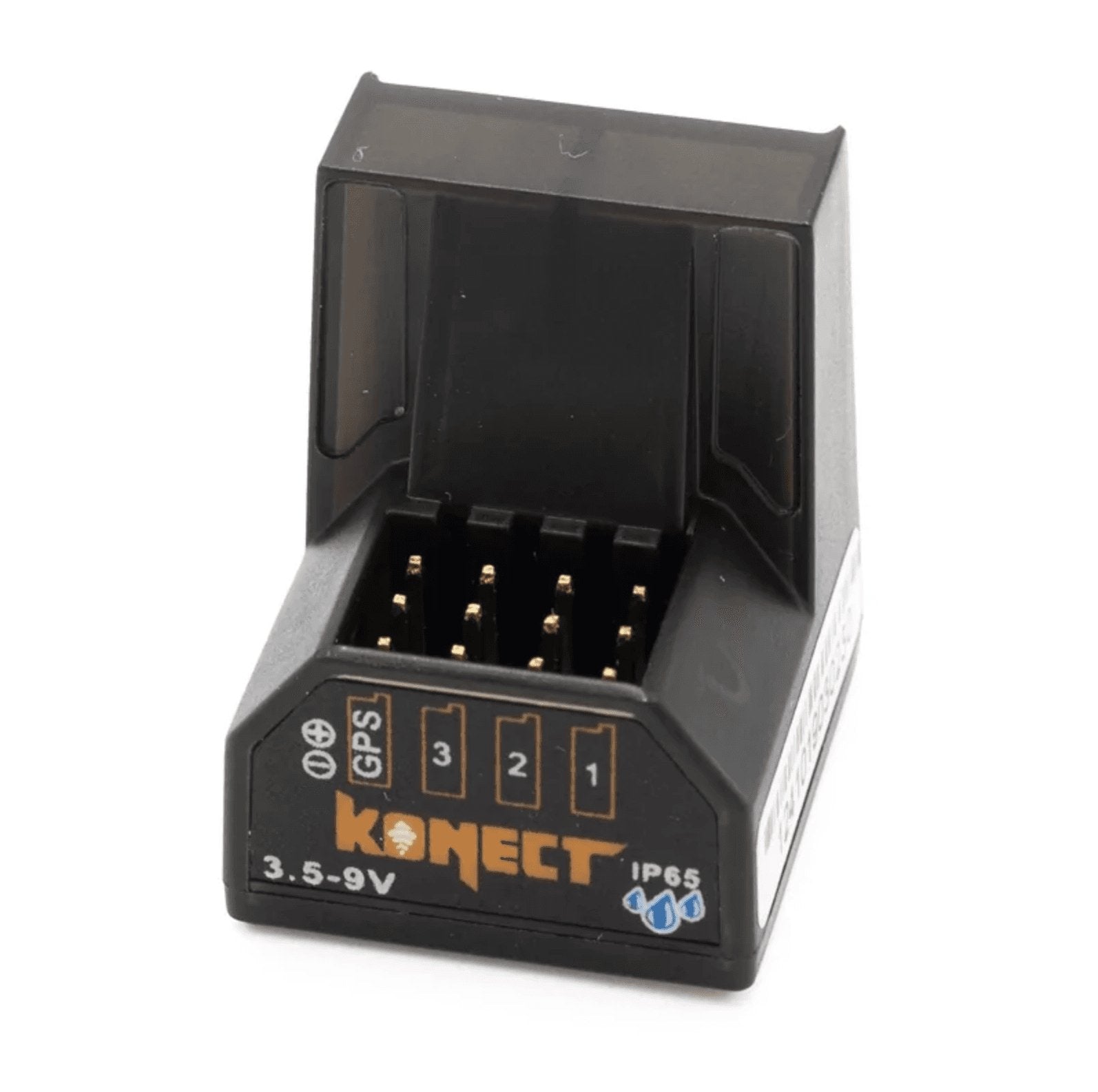 Mini récepteur étanche RG4CHWP 4 voies pour Radio Konect X9S - KN-XR-RG4CHWP - Breizh Modélisme.