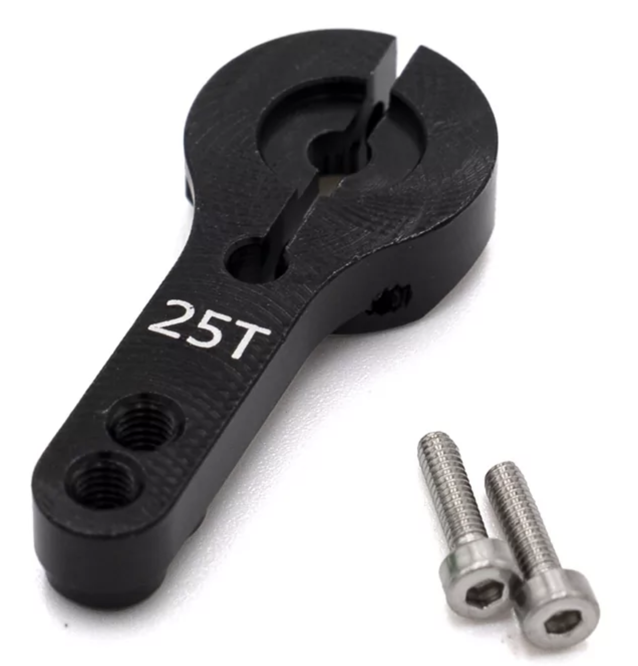 Palonnier de direction en alu 25T noir 24mm - HTR-1930025-BK - Breizh Modélisme.