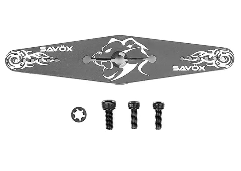 Palonnier servo double en aluminium SH-81 - Breizh Modélisme.