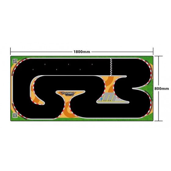 Piste XXL pour Turbo Racing Micro Rally (80x180 cm) - TB-760178 - Breizh Modélisme.