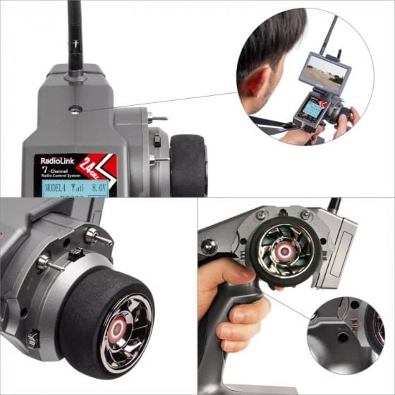 Radio Radiolink 7 voies RC6GS V3 + récepteur R7FG - RDL-RC6GS-V3-SET - Breizh Modélisme.