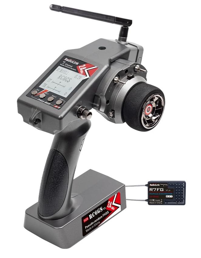 Radio Radiolink 7 voies RC6GS V3 + récepteur R7FG - RDL-RC6GS-V3-SET - Breizh Modélisme.