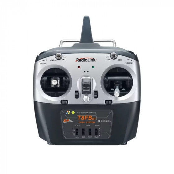 Radio Radiolink 8 voies T8FB BT+ récepteur R8EF - Mode 2 - Breizh Modélisme.