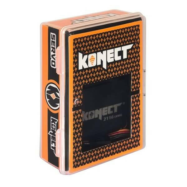 Servo direction Konect 2116LVMG Digital 21kg pignons métal pour Voitures 1/8 et 1/10 - Breizh Modélisme.
