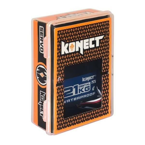 Servo étanche 1/10 Digital 21kg KN-2113LVWP pignons métal - Breizh Modélisme.