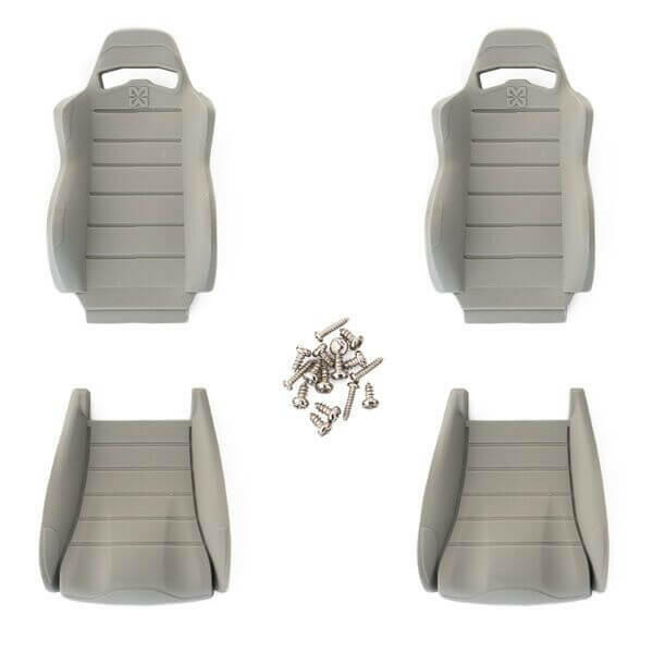 Siège baquet souple (86x48mm) (x2) - Accessoires pour crawler 1/10 - Breizh Modélisme.