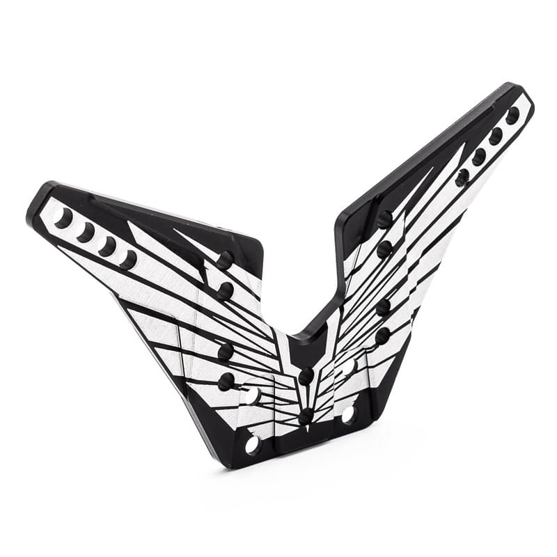 Support Arrière Alu. 4mm OAS noir (fabrication FR) - REV-OP36-FR - Breizh Modélisme.