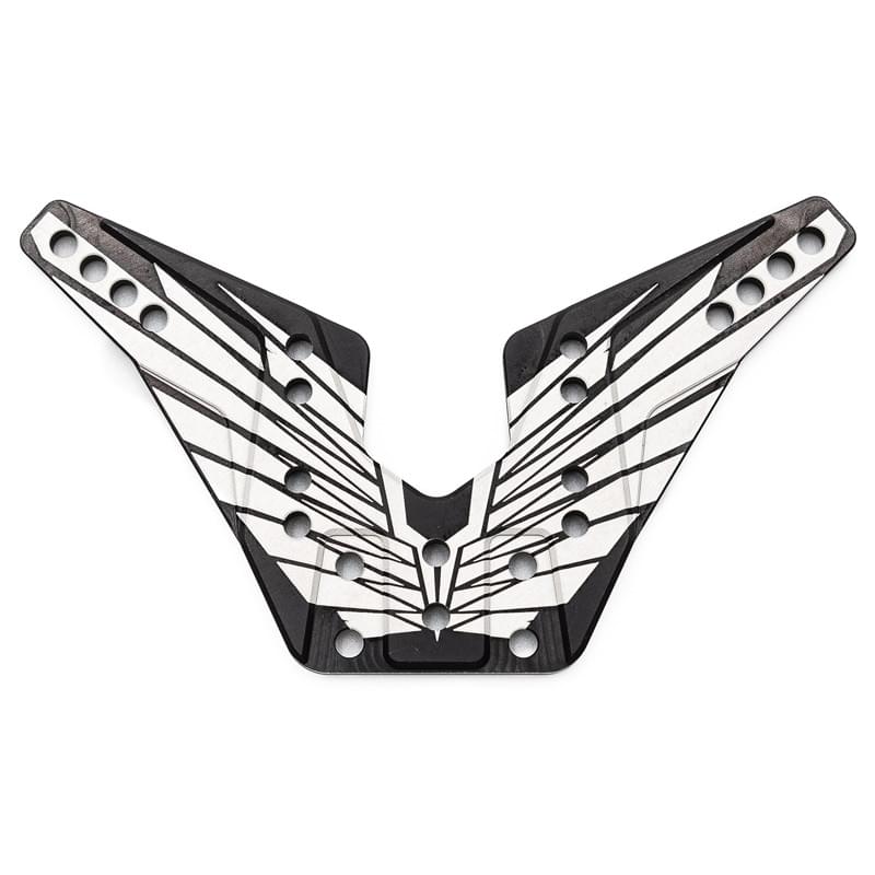 Support Arrière Alu. 4mm OAS noir (fabrication FR) - REV-OP36-FR - Breizh Modélisme.