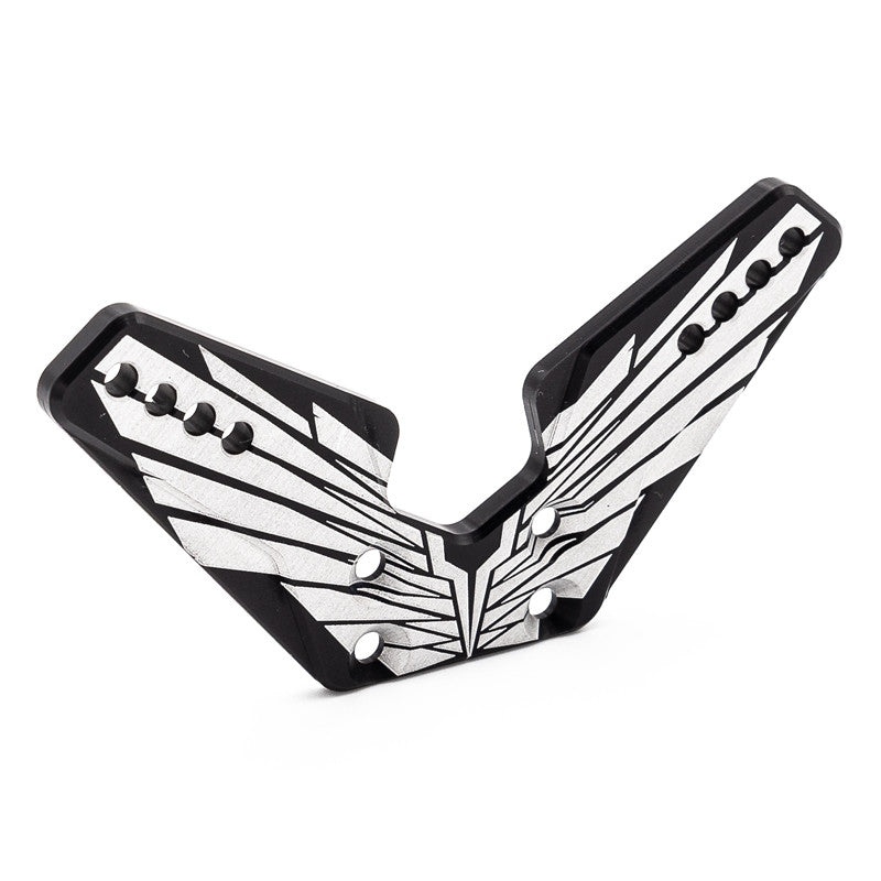 Support d'amortisseur avant Alu. 4mm OAS noir (fabrication FR) - REV-OP35-FR - Breizh Modélisme.