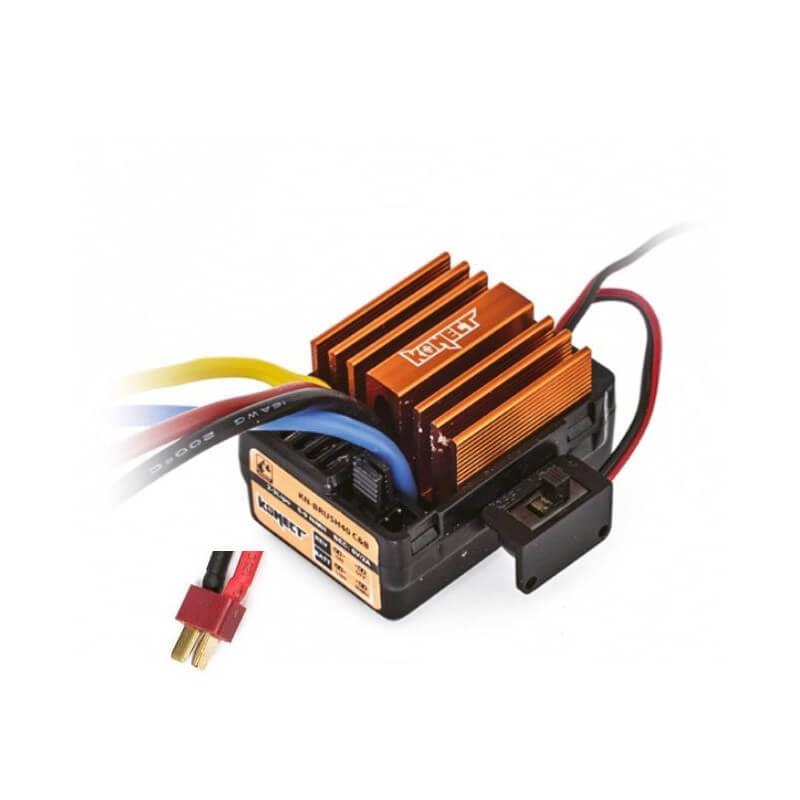 Variateur étanche charbon 40A Crawlers et bateaux - Konect KN-BRUSH40CRAWT - Breizh Modélisme.