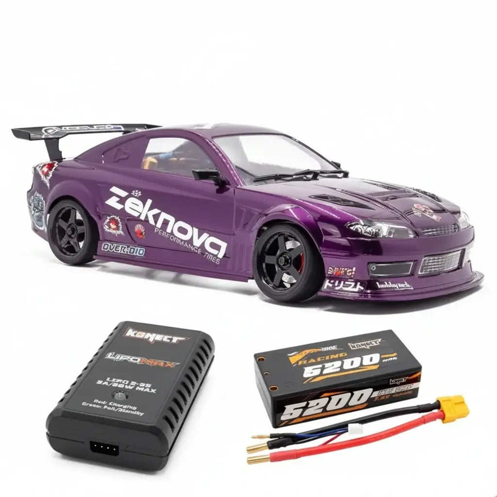 Voiture Drift RC Hobbytech OVER-D10 RTR 1/10 version PACK chargeur et accu