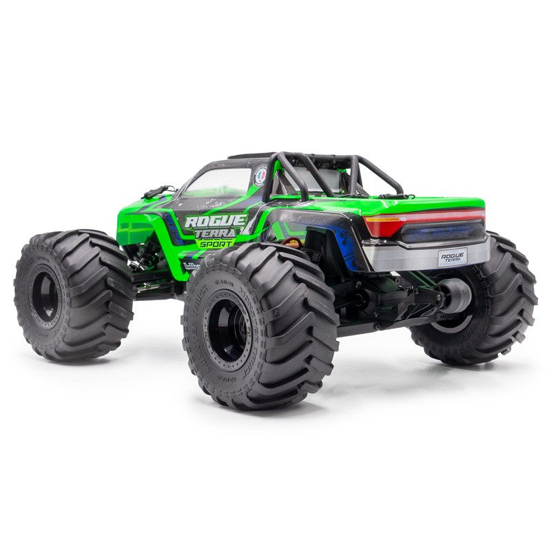 Combo Hobbytech Rogue Terra Sport vert Monster Brushless 4x4 RTR 1/10 - Breizh Modélisme.