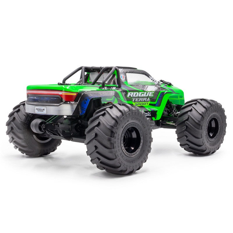 Combo Hobbytech Rogue Terra Sport vert Monster Brushless 4x4 RTR 1/10 - Breizh Modélisme.