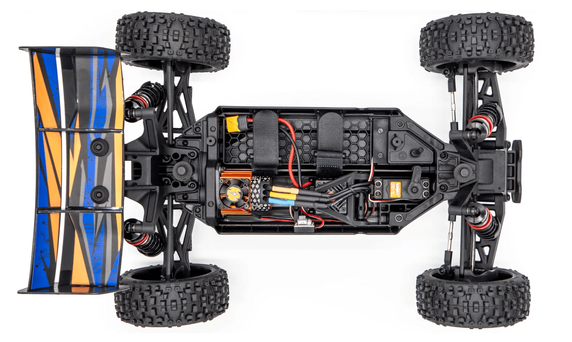 Pack Rogue buggy HobbyTech 1/8 brushless 4x4 RTR jaune - Breizh Modélisme.