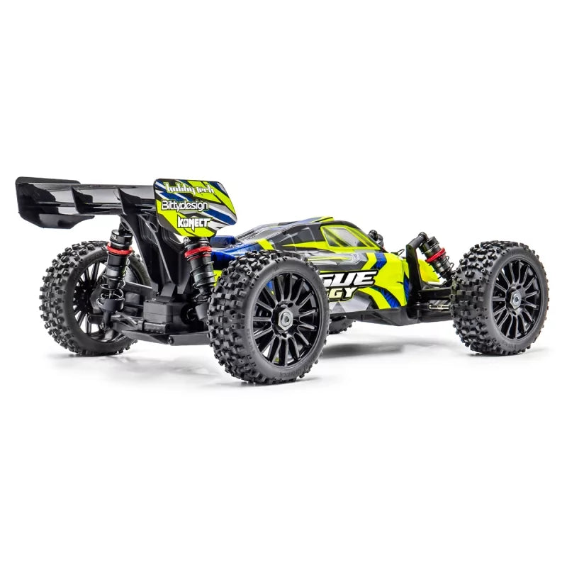 Pack Rogue buggy HobbyTech 1/8 brushless 4x4 RTR jaune - Breizh Modélisme.