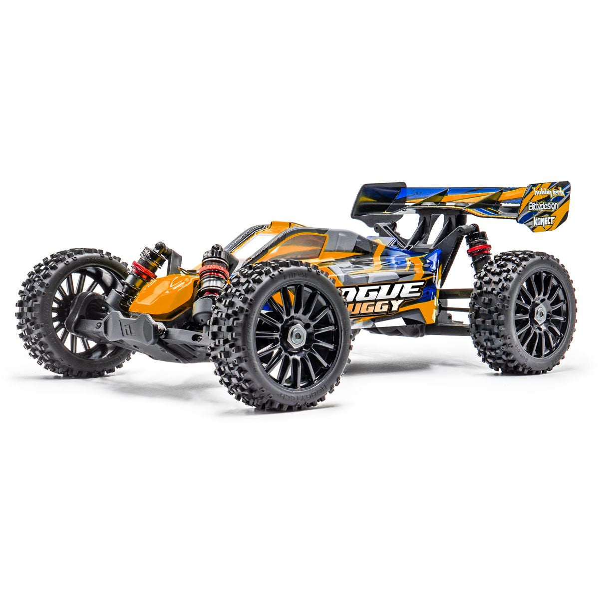 Pack Rogue buggy HobbyTech 1/8 brushless 4x4 RTR orange - Breizh Modélisme.