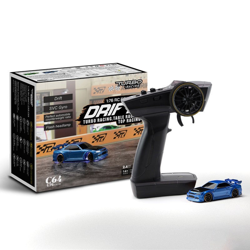 Turbo Racing Micro Drift 1/76ème Bleu RTR- TB-C64 - Breizh Modélisme.