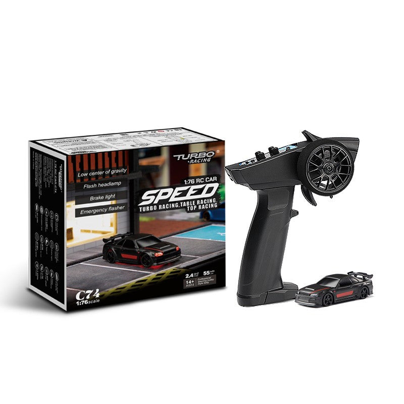 Turbo Racing Micro Sport version Noire 1/76ème RTR- TB-C74 - Breizh Modélisme.