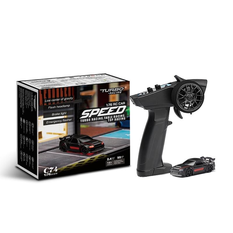 Turbo Racing Micro Sport version Noire 1/76ème RTR- TB-C74 - Breizh Modélisme.