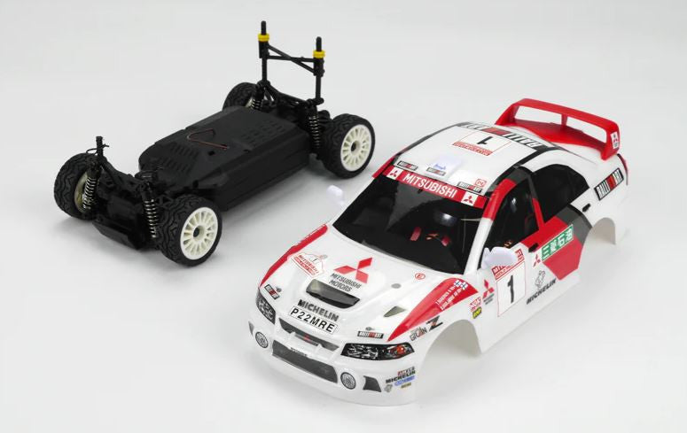 Voiture Carisma GT24 Mitsubishi Lancer evo 4 wrc 1/24ème 4x4 RTR brushless - 86868 - Breizh Modélisme.