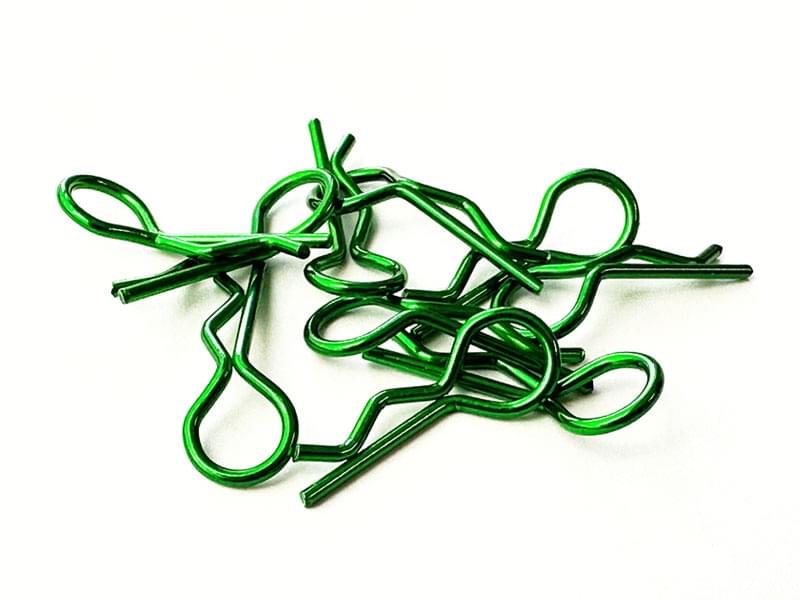 Clips de carrosseries vert pour 1/10 (x10) - HSPX024 - Breizh Modélisme.