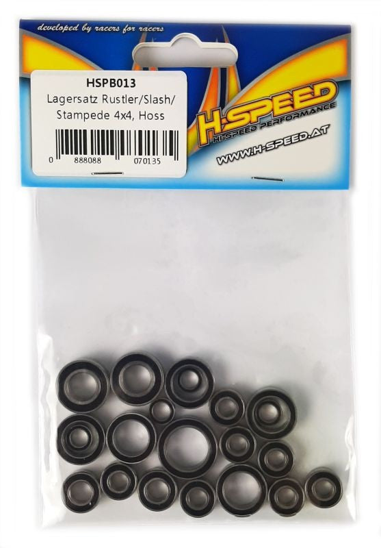 Jeu de roulements à billes Rustler/Slash/Stampede 4x4, roulements à billes Hoss 21 - Breizh Modélisme.