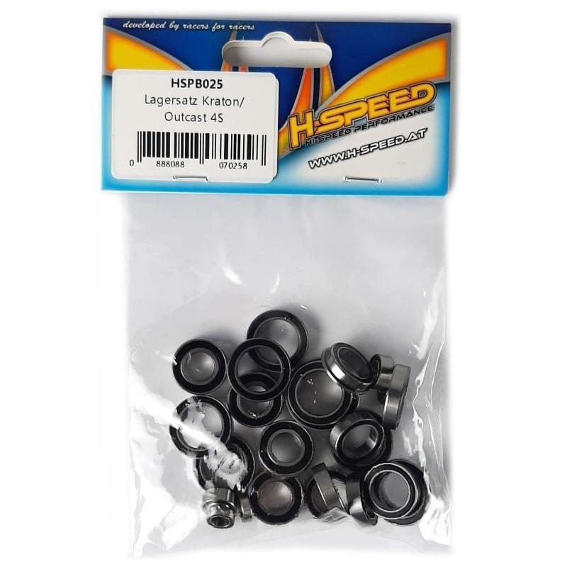 Kit de 26 roulements à billes étanches pour Arrma Kraton / Outcast 4S - Breizh Modélisme.
