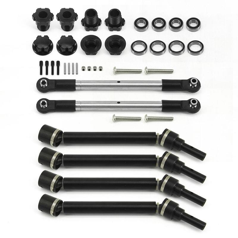 Kit upgrade HD WideMaxx (large) arbres de transmission, hexagone, tringlerie de direction - H-Speed HSPX051 - Breizh Modélisme.