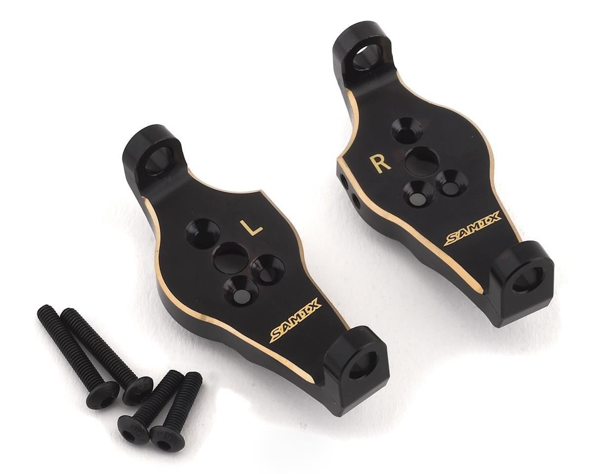 Option TRX4 SAMIX - 2 supports de moyeu en laiton pour Traxxas TRX-4 - Breizh Modélisme.