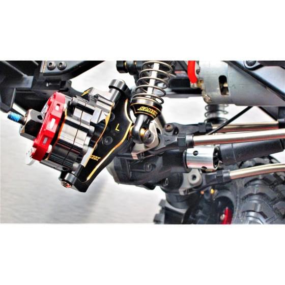 Option TRX4 SAMIX - 2 supports de moyeu en laiton pour Traxxas TRX-4 - Breizh Modélisme.