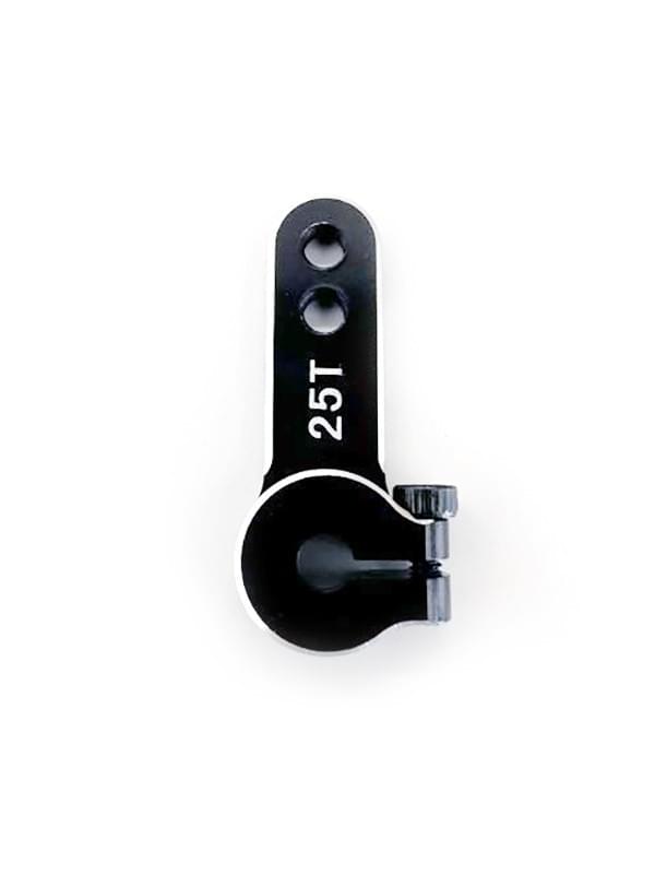 Palonnier de servo 25T 7075-T6 aluminium droit fixable Trou H-SPEED 15/19mm - Breizh Modélisme.