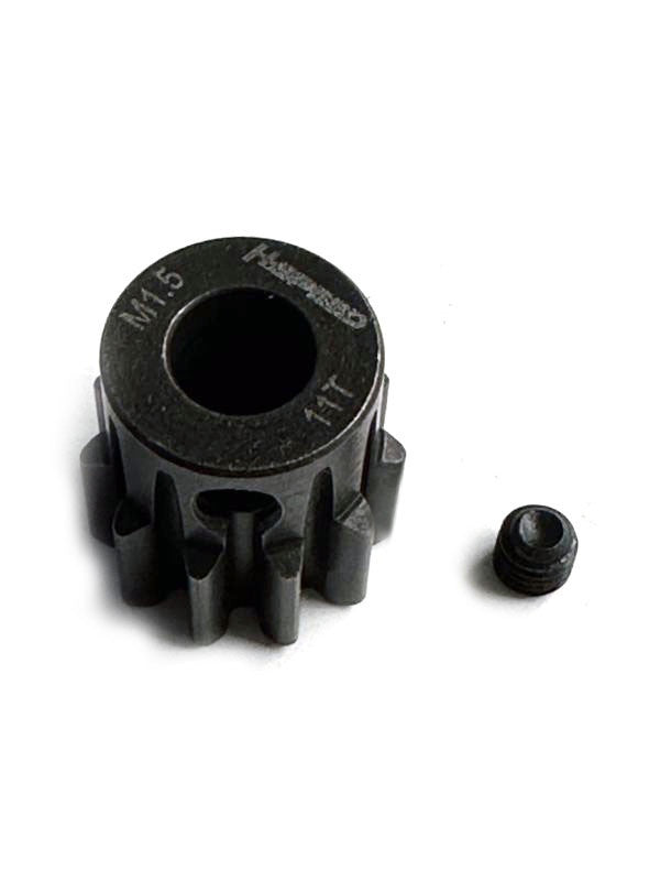 Pignon acier 11 dents M1,5 alésage 8mm - Breizh Modélisme.