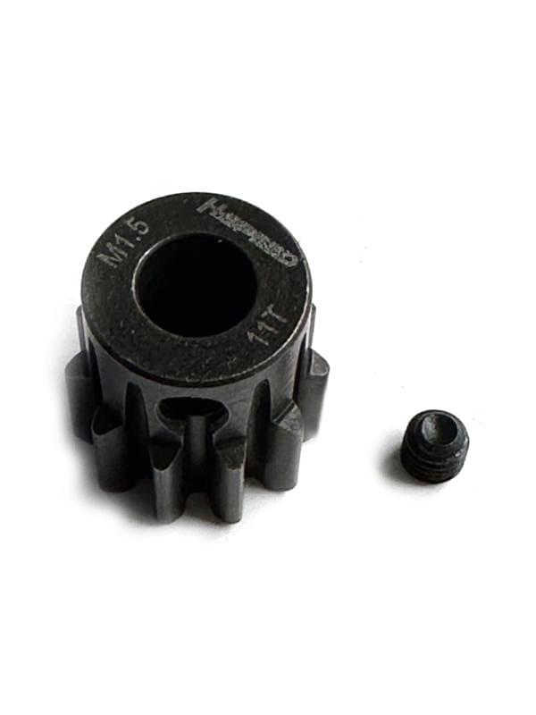 Pignon acier 11 dents M1,5 alésage 8mm - Breizh Modélisme.
