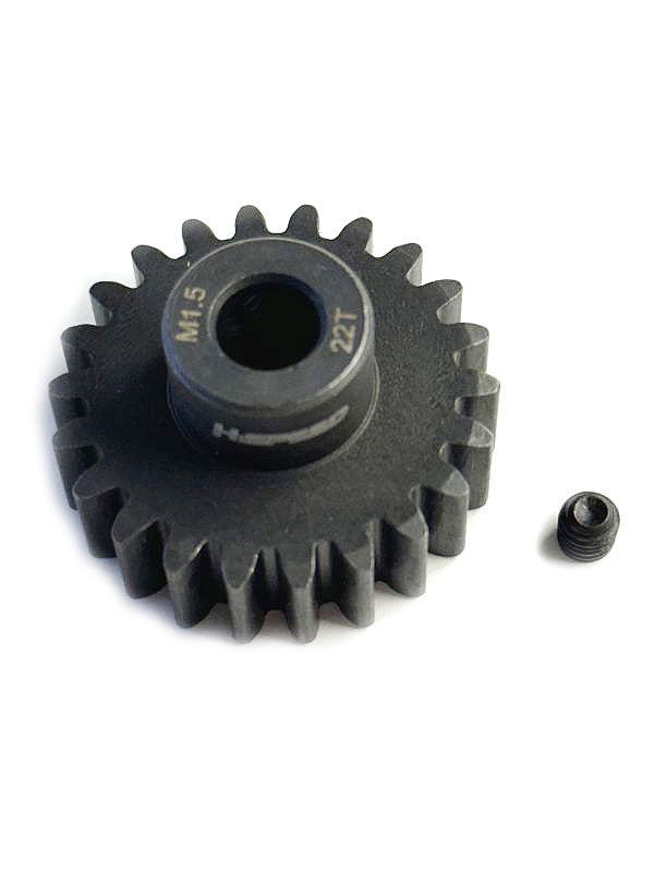Pignon acier 22 dents M1,5 alésage 8mm - Breizh Modélisme.