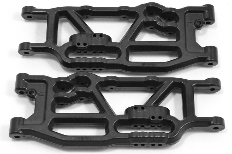 Triangle de suspension inférieur arrière noir (2) pour les versions V5/EXB - RPM81722 - Breizh Modélisme.