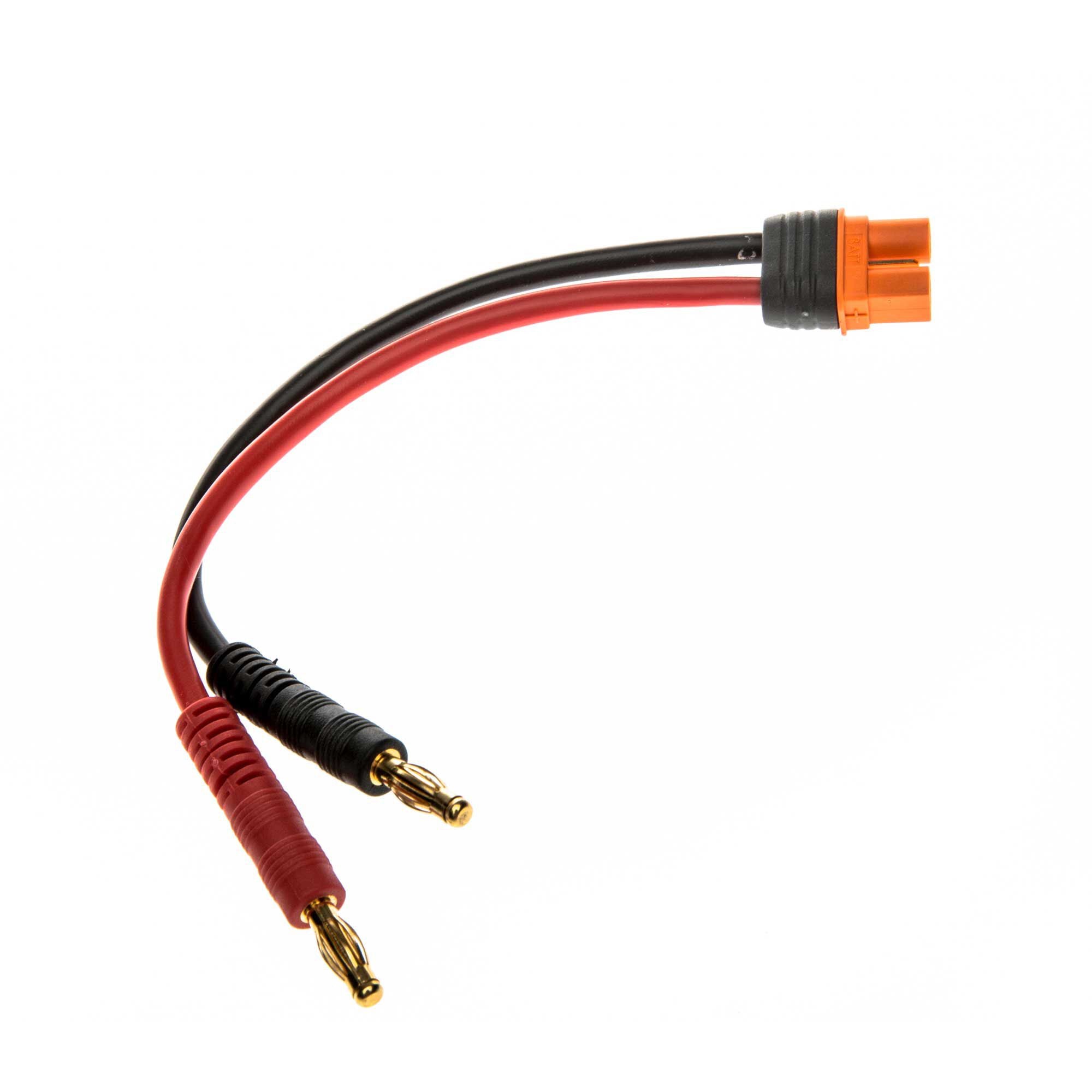 Adaptateur pour batterie IC3 avec balles mâles 4 mm - 15,2cm / 13 AWG - SPMXCA315 - Breizh Modélisme.