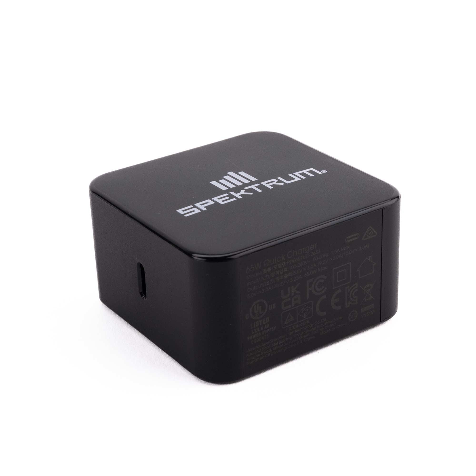 Alimentation Spektrum 65 W USB-C GaN UE - SPMX-1027I - Breizh Modélisme.