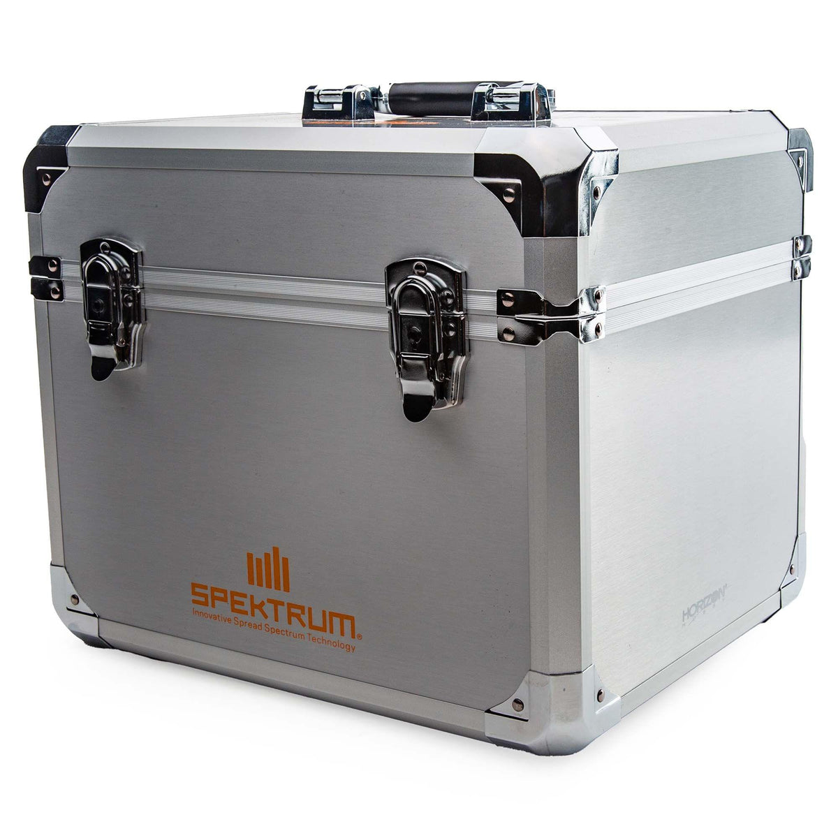 Boîte de rangements pour double émetteur en aluminium Spektrum - SPM6726 - Breizh Modélisme.