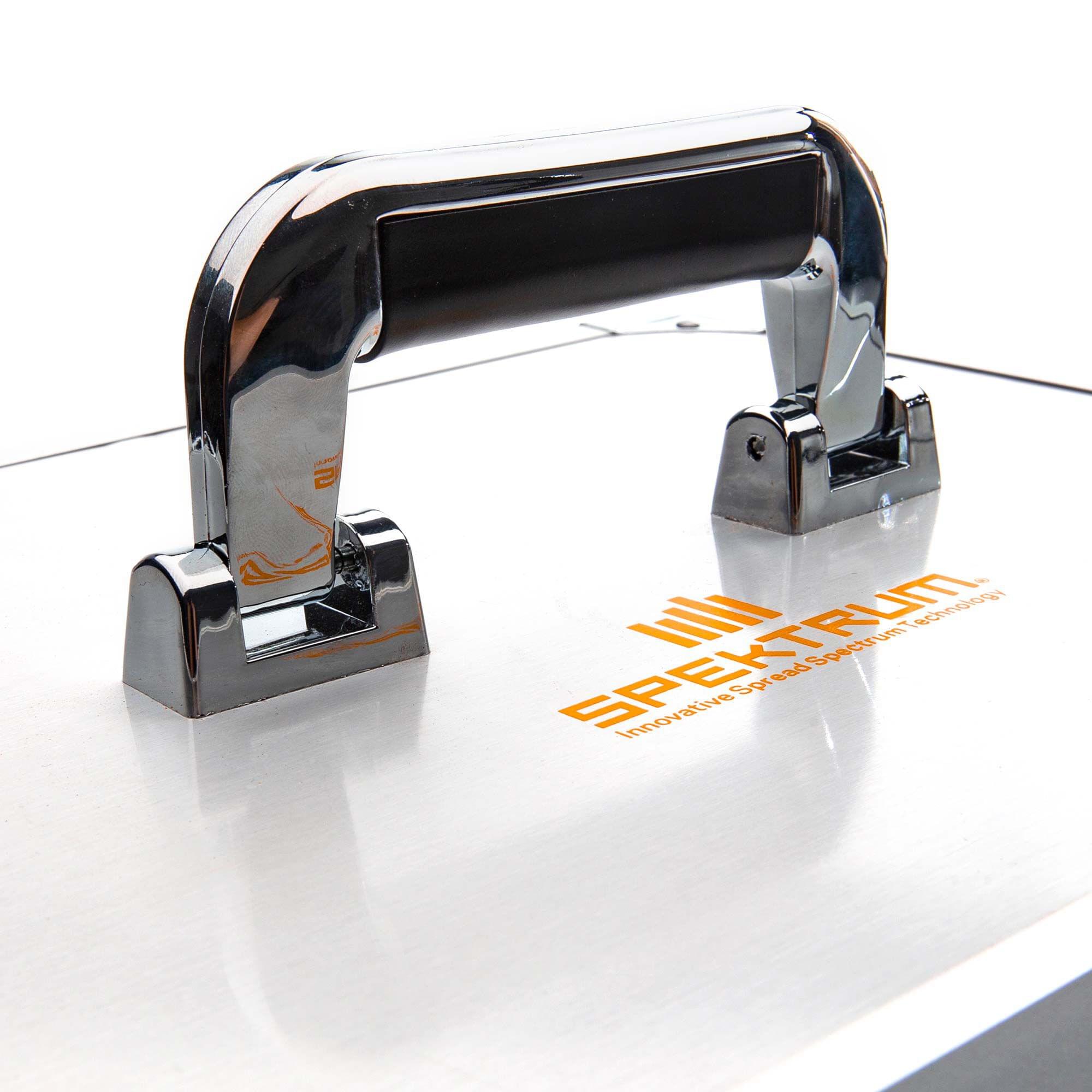 Boîte de rangements pour double émetteur en aluminium Spektrum - SPM6726 - Breizh Modélisme.