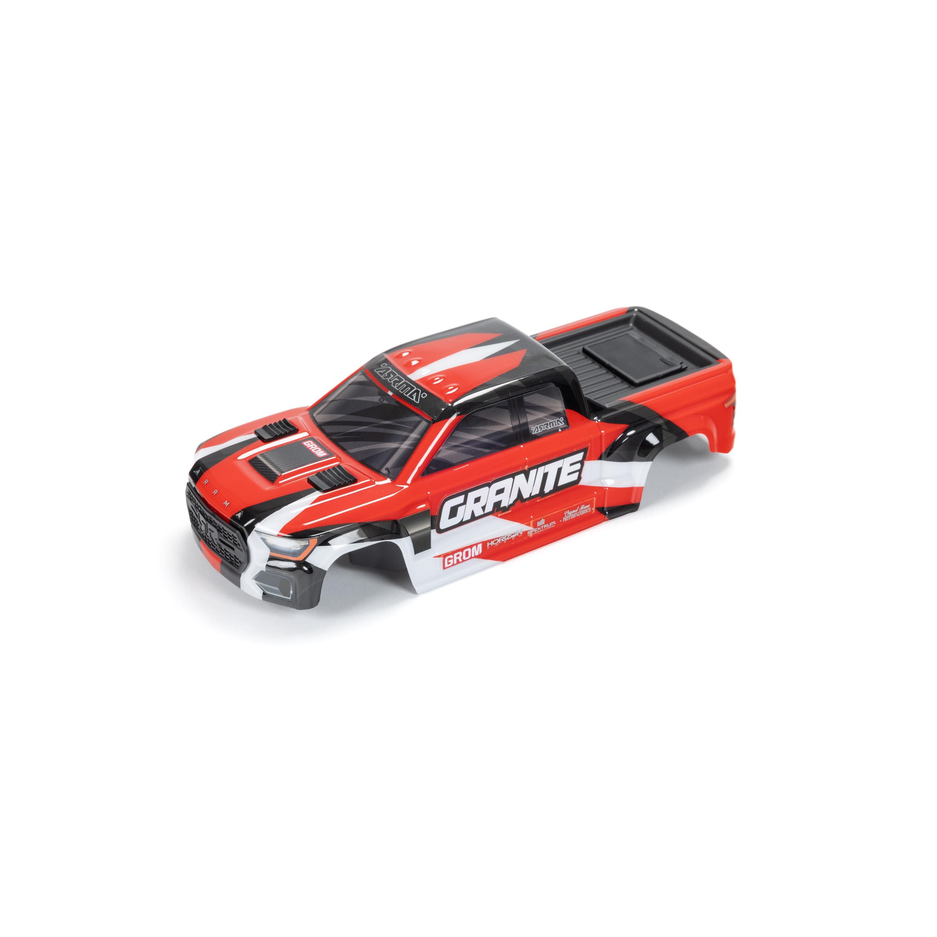 Carrosserie peinte pour Arrma Granite Grom rouge ARA412002 - Breizh Modélisme.