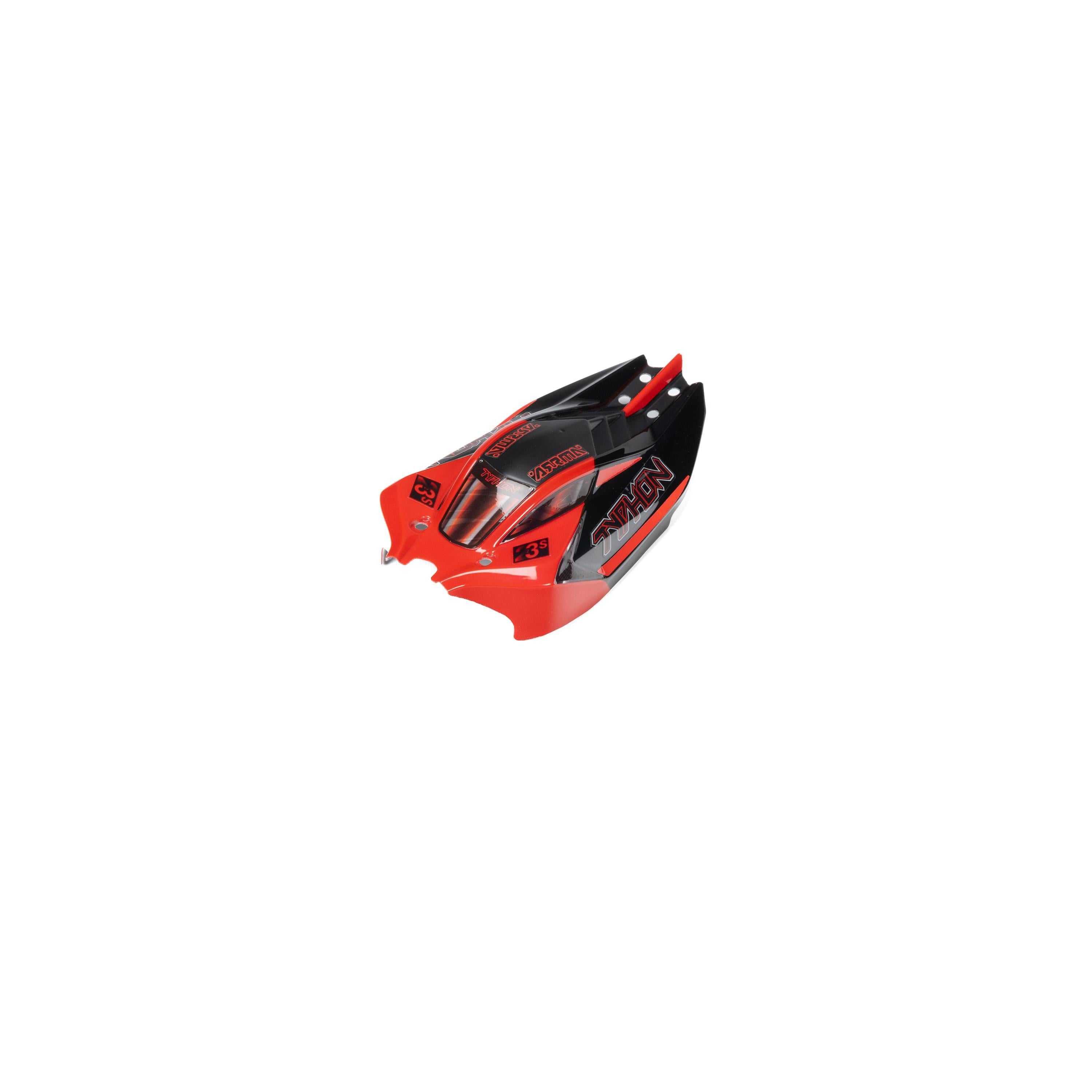 Carrosserie TYPHON GROM Rouge/Noir - ARA-1561 - Breizh Modélisme.