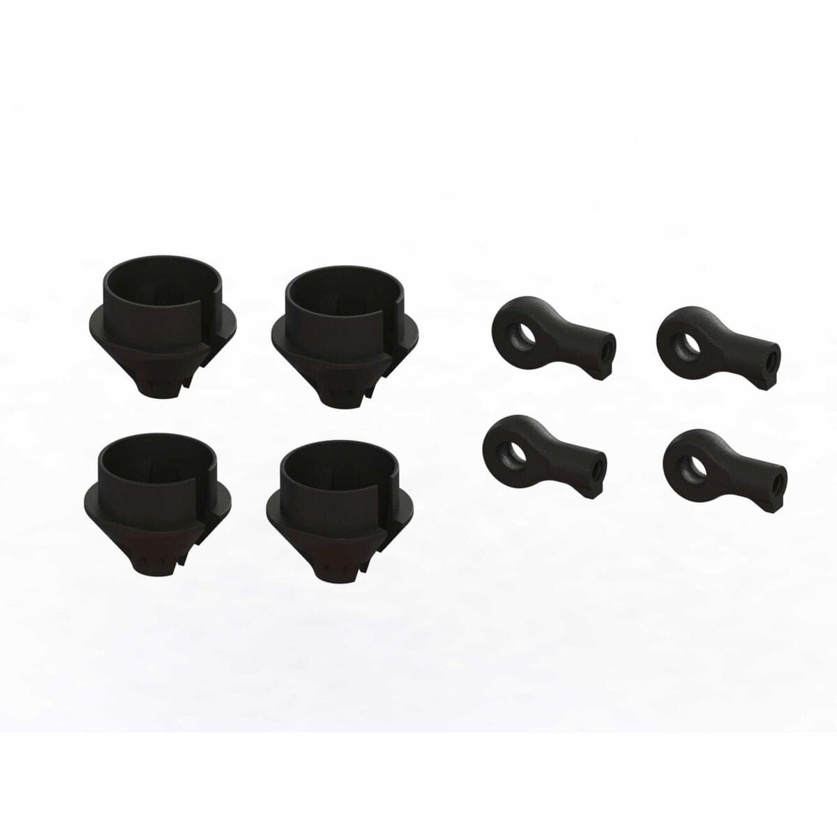 Chapes et coupelles de ressorts d'amortisseurs HD Arrma AR330608 - Breizh Modélisme.