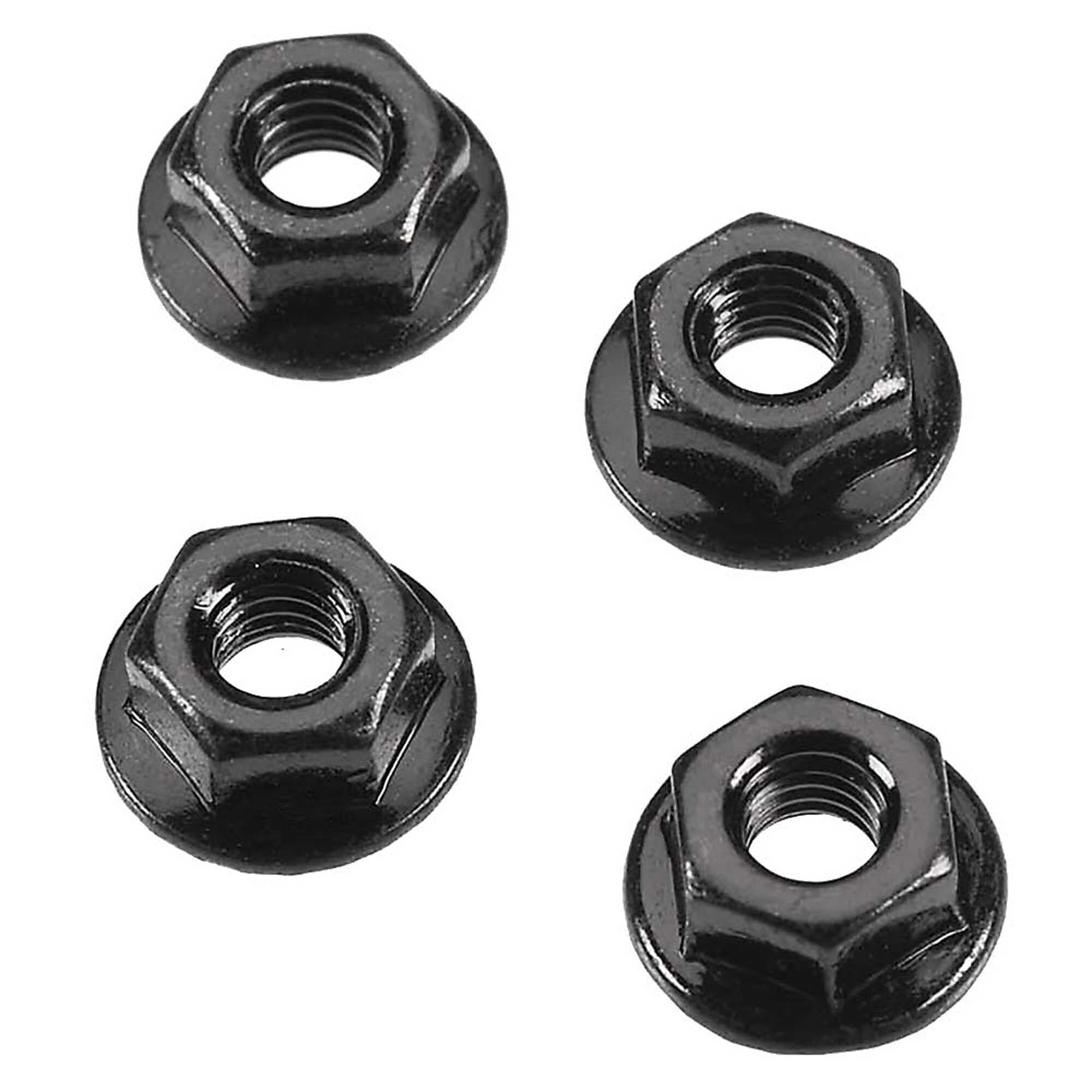 Écrou de roue à bride dentelée 4 mm (4) - ARAC9750 - Breizh Modélisme.