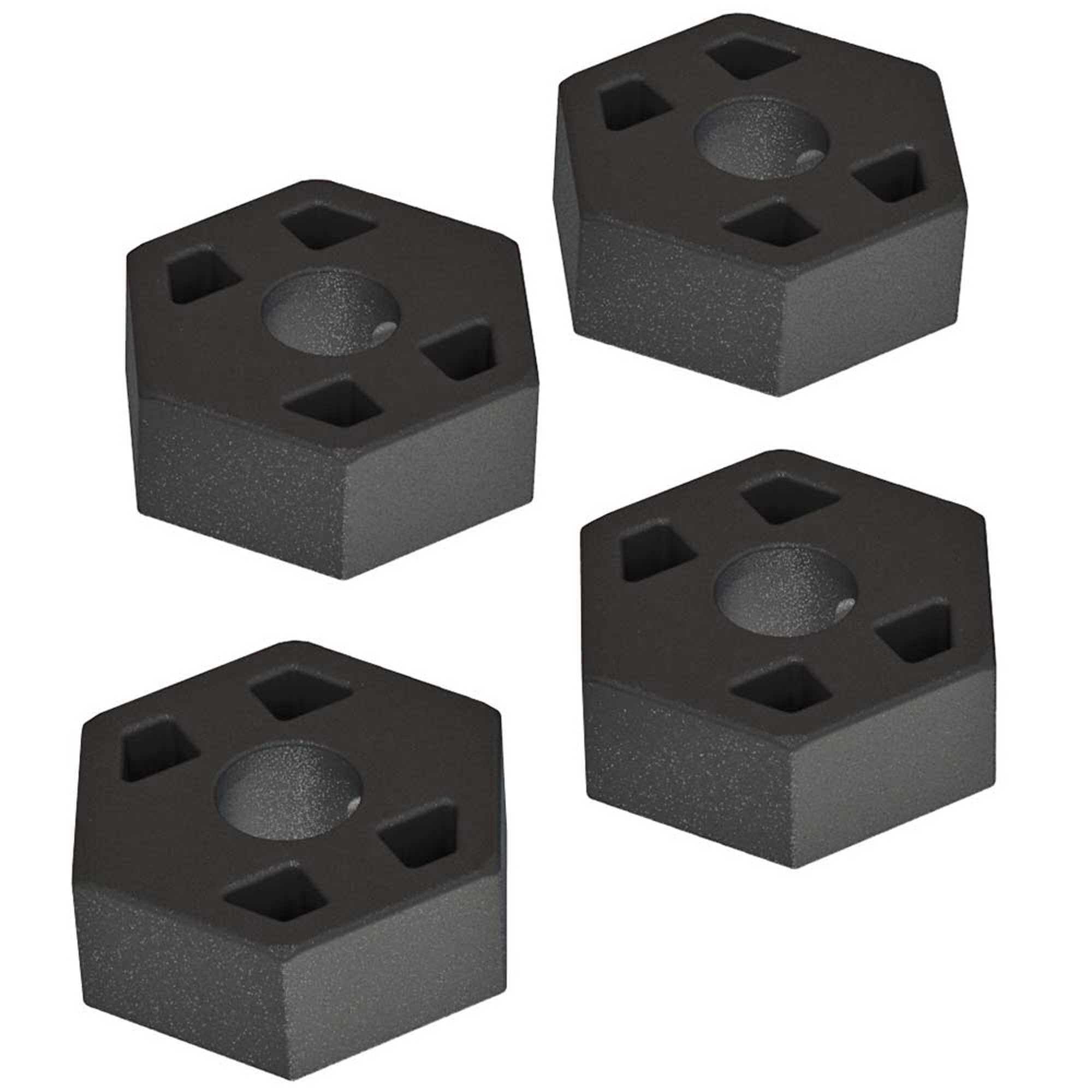 Jeu d'hexagones de roues de 14 mm (4) 4x4 - ARAC9442 - Breizh Modélisme.