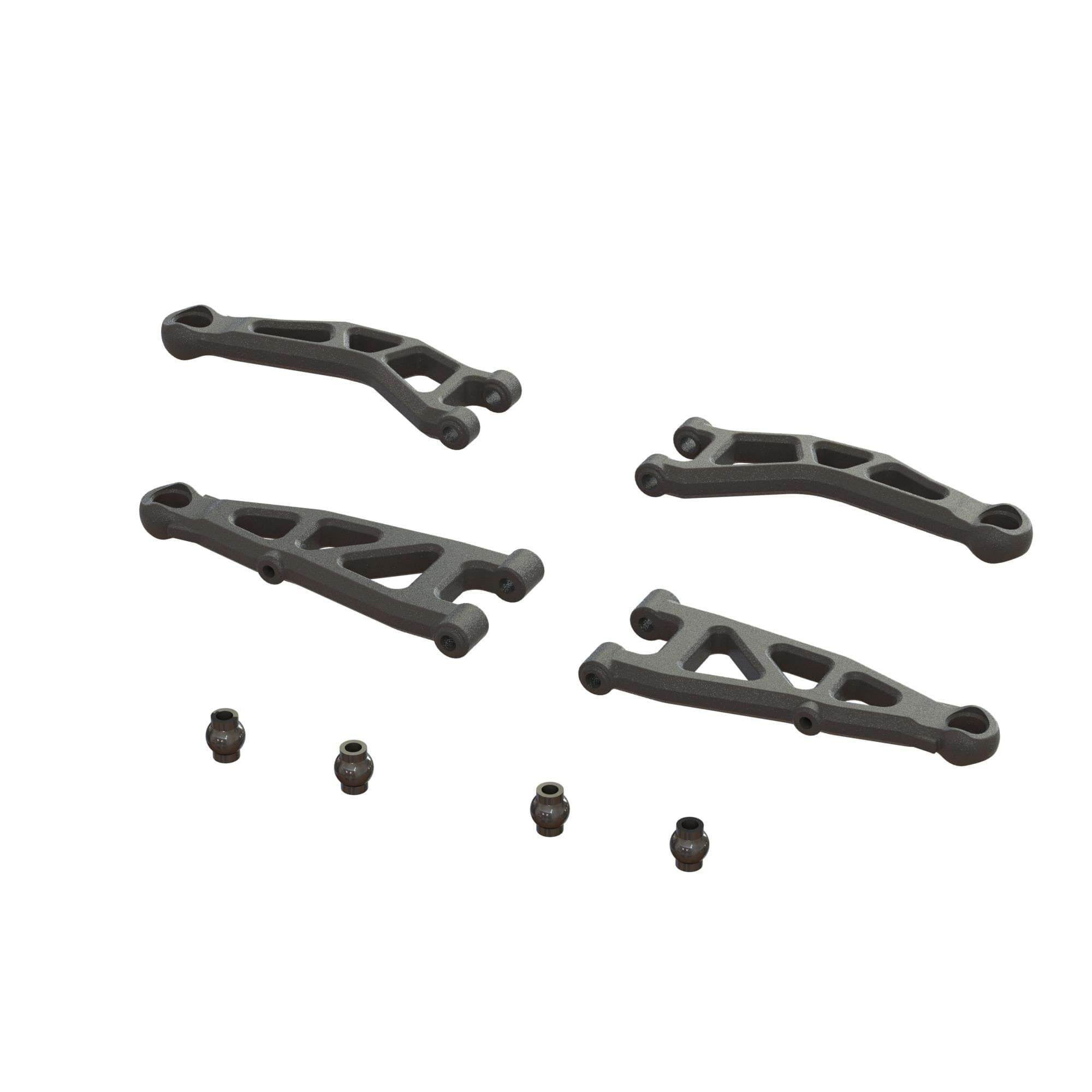 Jeu de bras de suspension avant A Arrma Grom - ARA330809 - Breizh Modélisme.