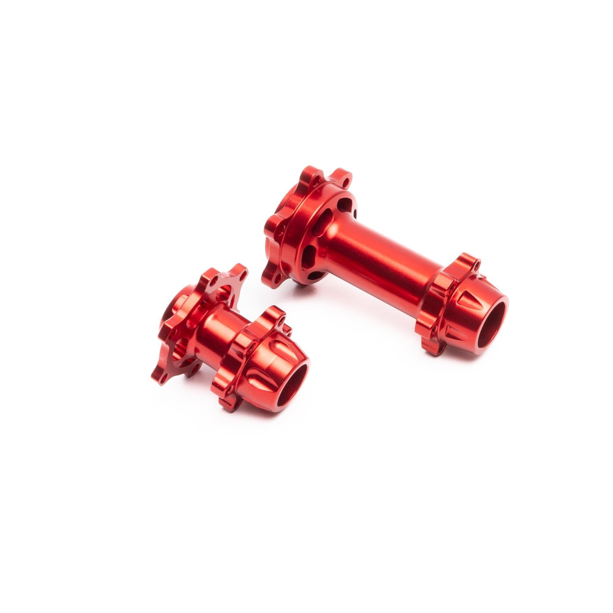 Jeu de moyeux en aluminium rouge Promote-MX - LOS362000 - Breizh Modélisme.