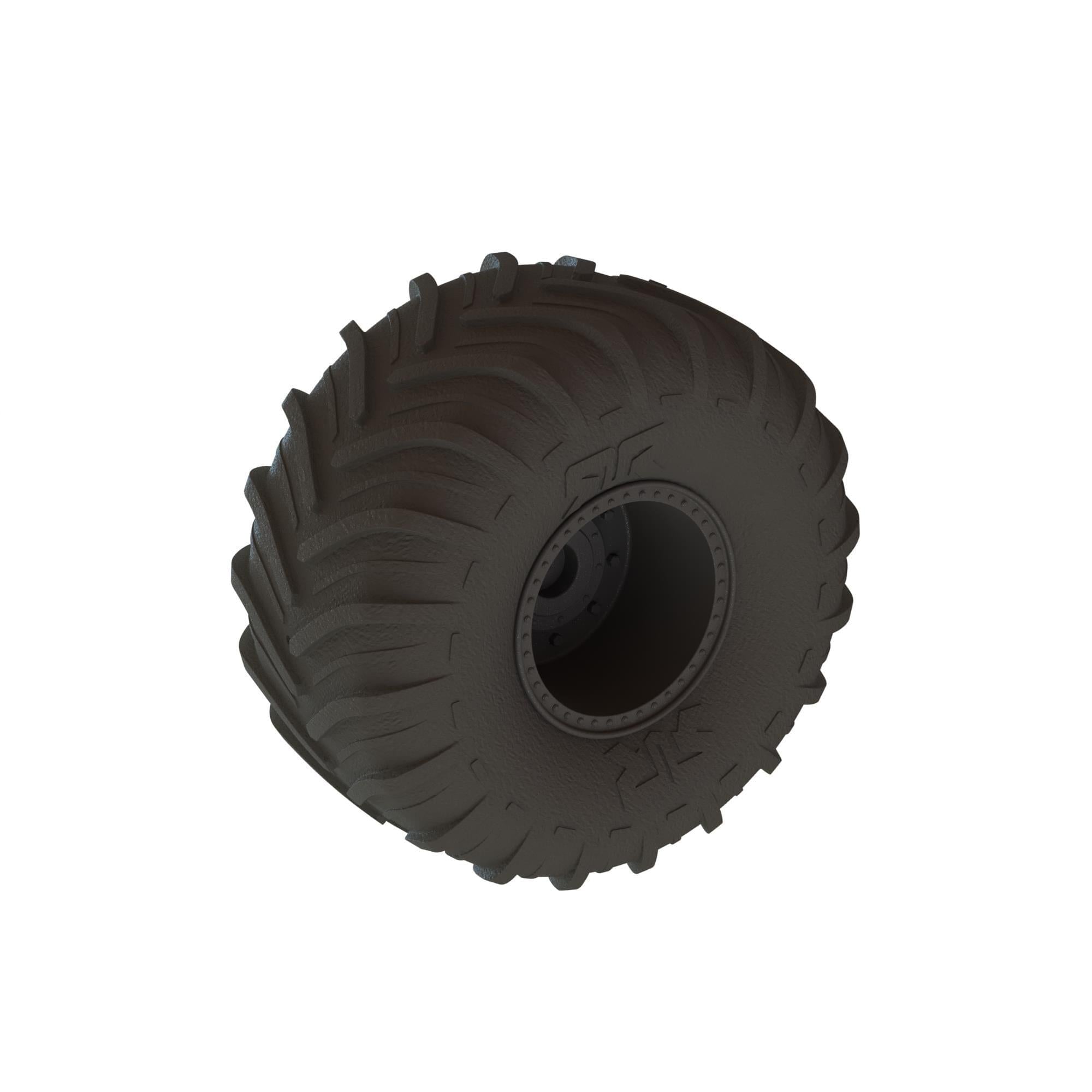 Jeu de pneus dBoots Chevron MT collés (x2) - ARA550113 - Breizh Modélisme.